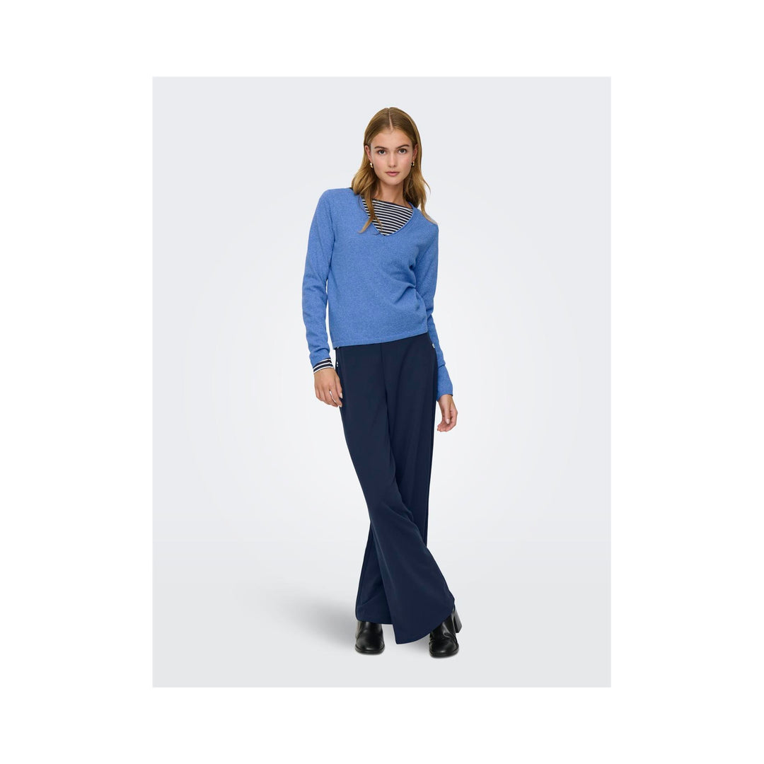 ONLY - STRIK - LOYAL V-NECK 15368957 - ULTRAMARINE MELANGE