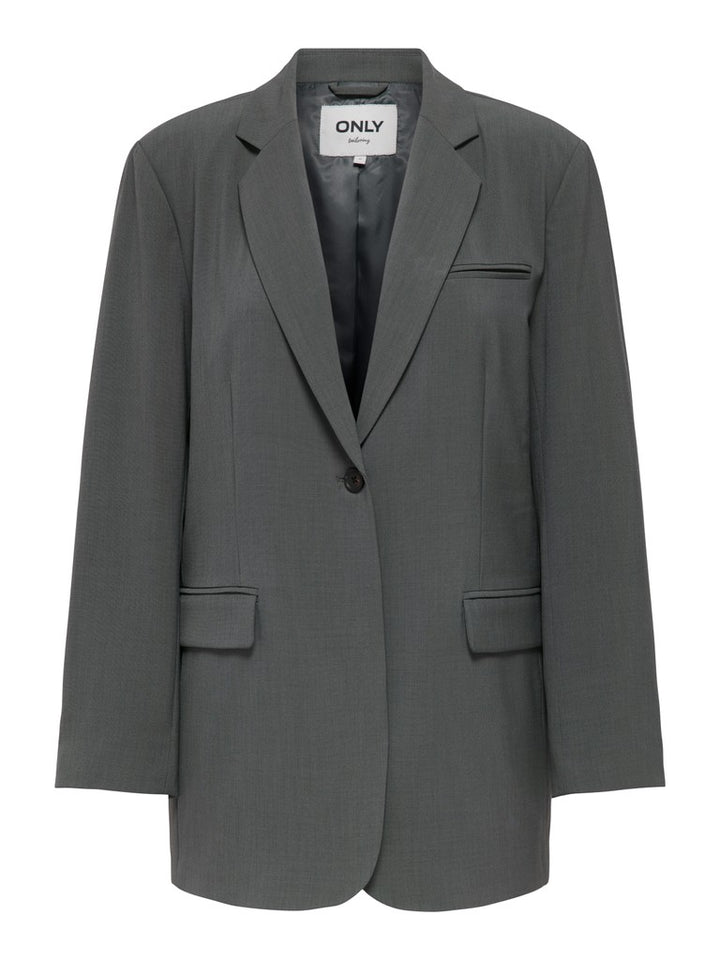 ONLY - BLAZER - SVEA LIFE OVERSIZE - 15351075 - DARK GREY MELLANGE