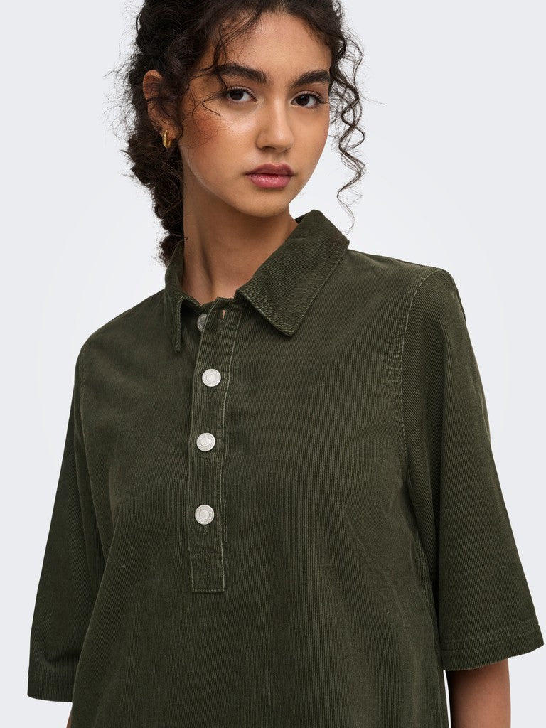 ONLY - GRY-NESSA S/S CORD - 15353640 - FOREST NIGHT
