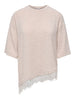 ONLY - T-SHIRTS - GLAMOUR SS LACE - 15391753 - OATMEAL DETAIL