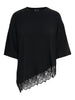 ONLY - T-SHIRTS - GLAMOUR SS LACE - 15391753 - BLACK