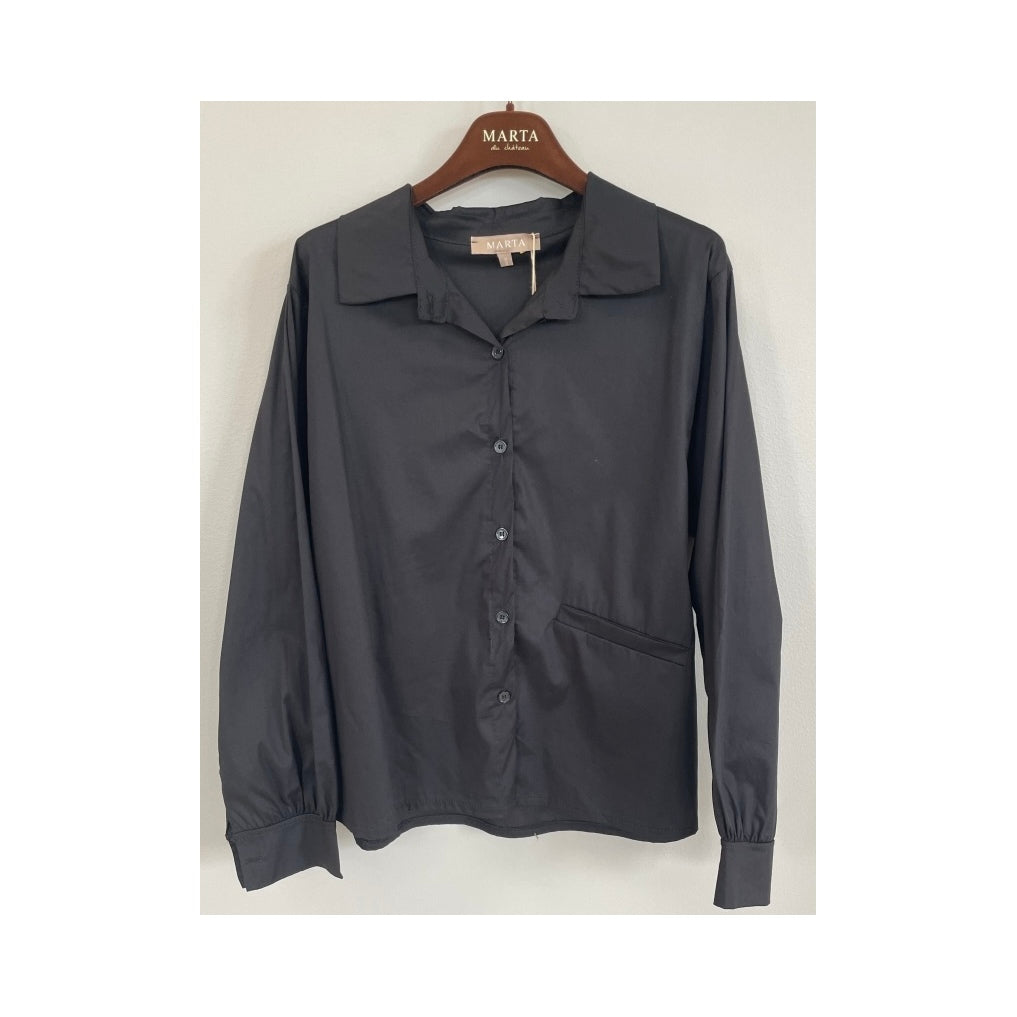 MARTA DU CHATEAU - SKJORTE - VAILA 8926 - BLACK