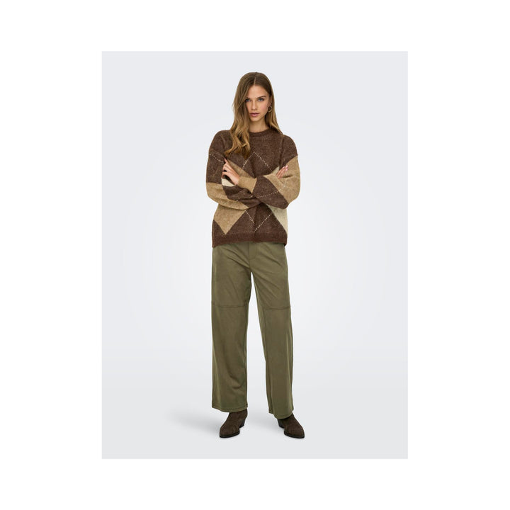 ONLY - STRIKTRØJE - NOEME LIFE 15353226 - CHESTNUT