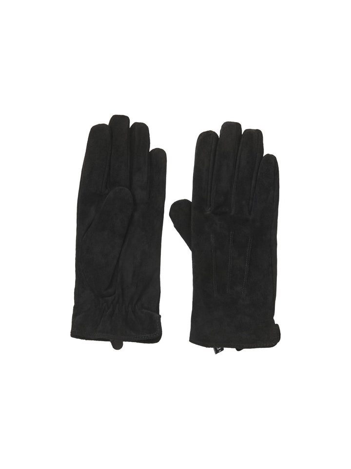 PIECES - HANDSKER - NELLIE SUEDE -  17086829- LÆDER SORT