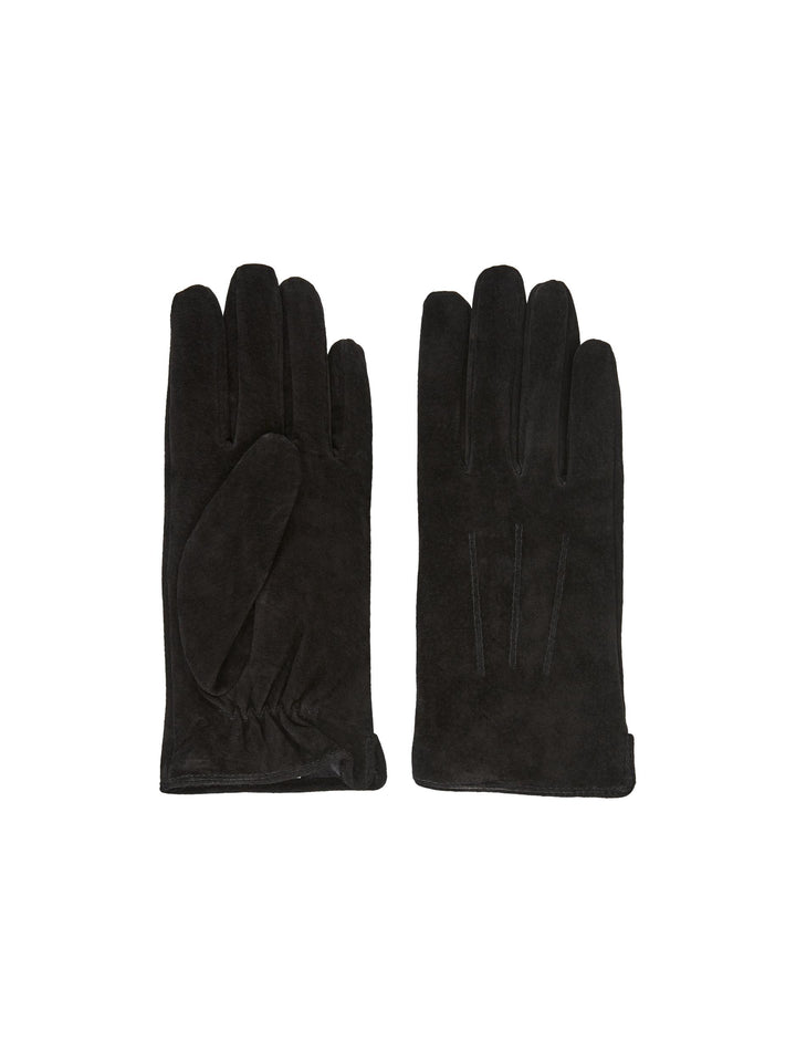 PIECES - HANDSKER - NELLIE SUEDE -  17086829- LÆDER SORT
