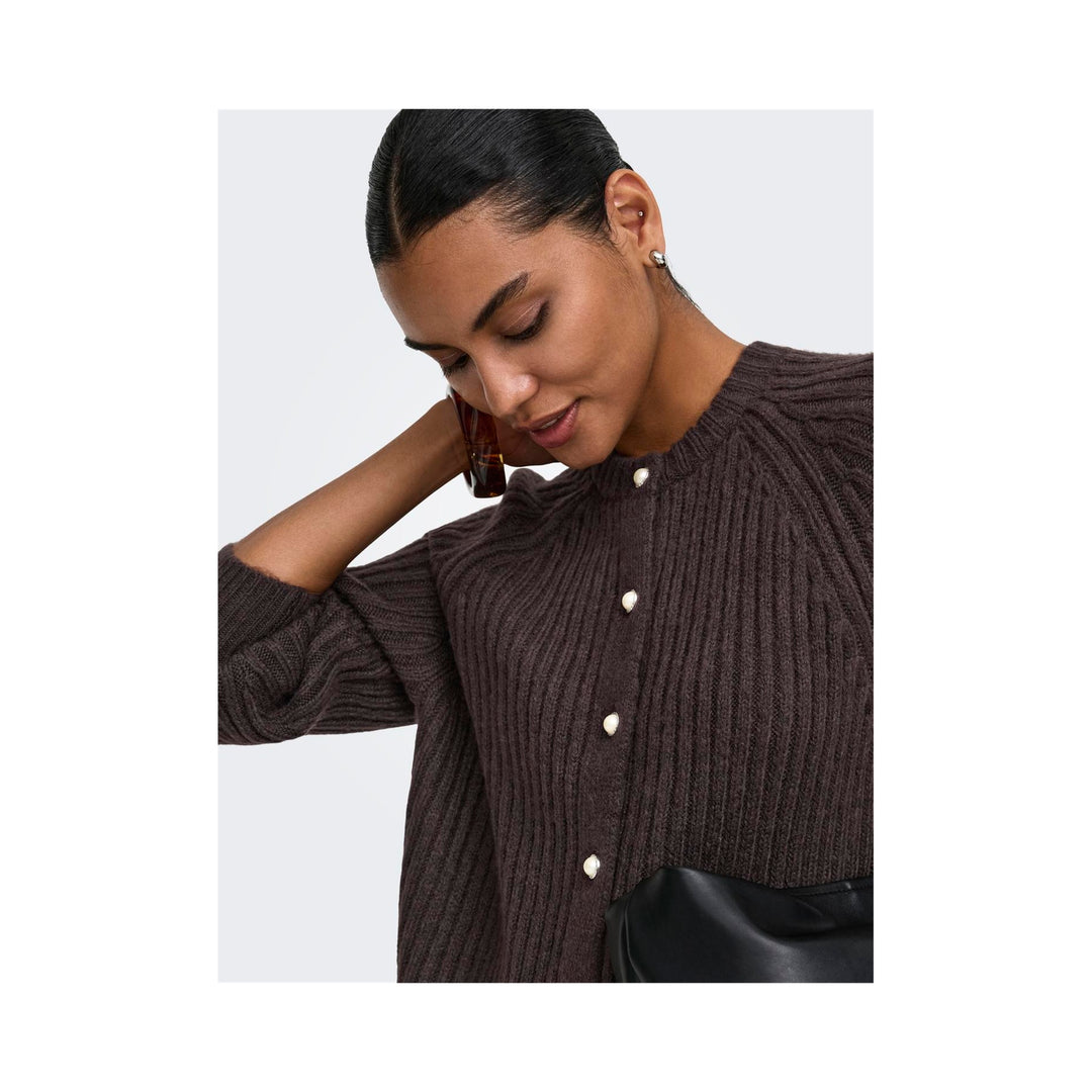 ONLY - CARDIGAN - KALIBU 15371056 - CHOCOLATE BROWN