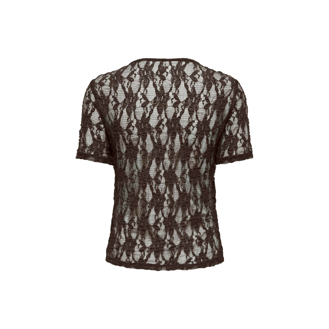 ONLY - TOP - ALBA 15388953 - SEAL BROWN