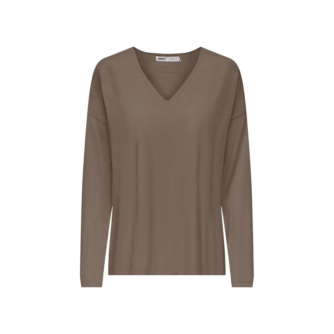 ONLY - STRIKTRØJE - CHIANTI LIFE 15354092 - WALNUT