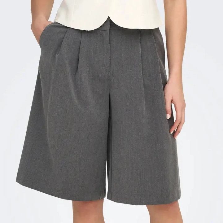 ONLY - BERMUDA SHORTS - NALINA 15374196 - MEDIUM GREY MELANGE