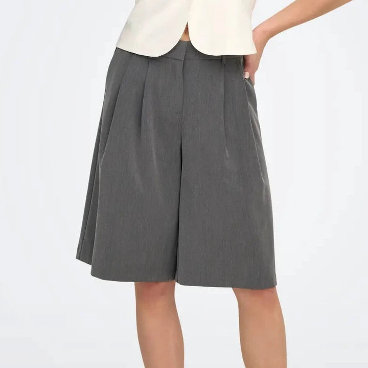 ONLY - BERMUDA SHORTS - NALINA 15374196 - MEDIUM GREY MELANGE