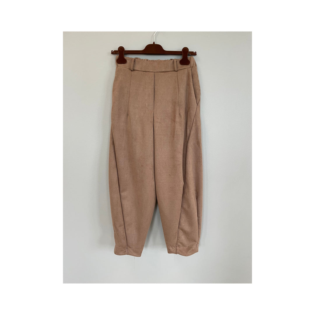 MARTA DU CHATEAU - BUKSER - PILEA 16635SUEDE - CAMEL276