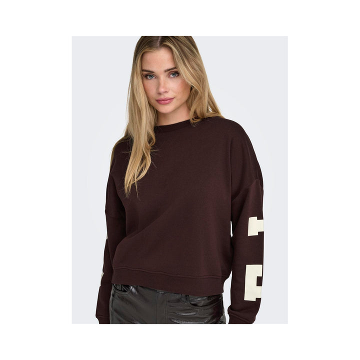 ONLY - SWEATSHIRT - LOOSE FIT O-NECK 15356793 - VINEYARD WINE