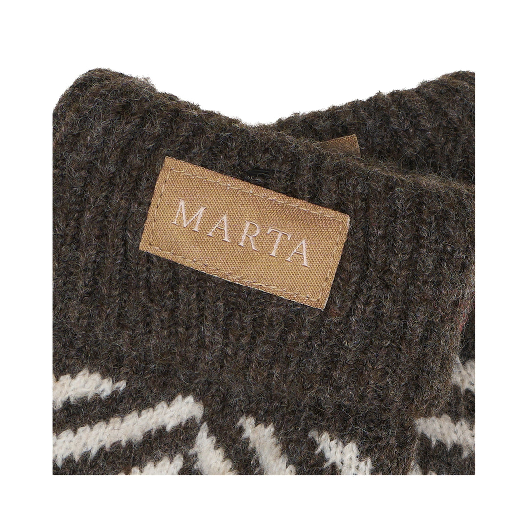 MARTA DU CHATEAU - HANDSKE - AYANA T1208 - BROWN/BEIGE