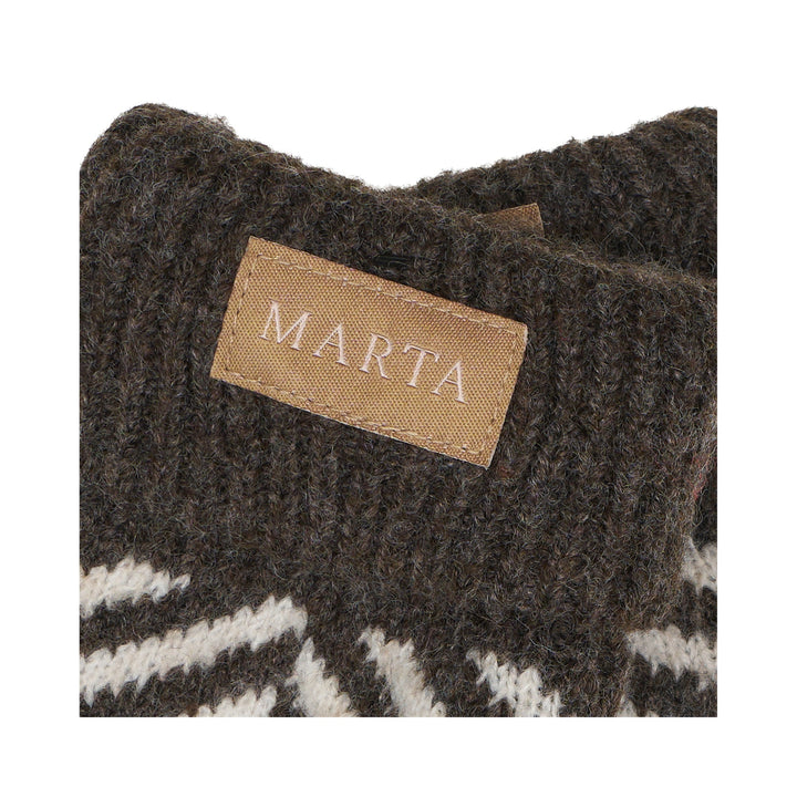 MARTA DU CHATEAU - HANDSKE - AYANA T1208 - BROWN/BEIGE