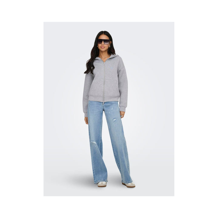 ONLY - ZIP HOODIE - NAOMI 15383142 - LIGHT GREY MELANGE
