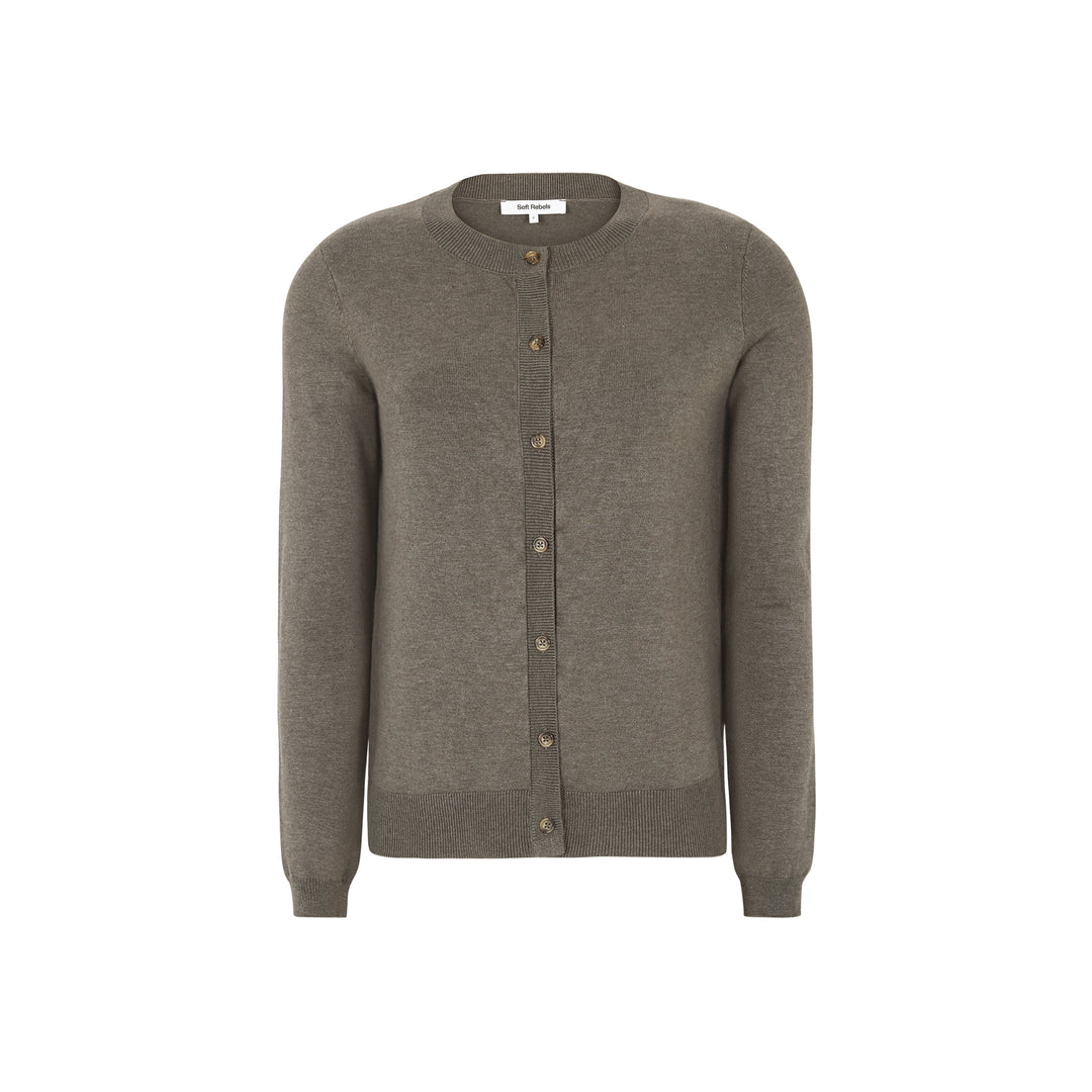 SOFT REBELS - CARDIGAN - MARLA SR120-213 -365 - 368 CANTEEN MELANGE