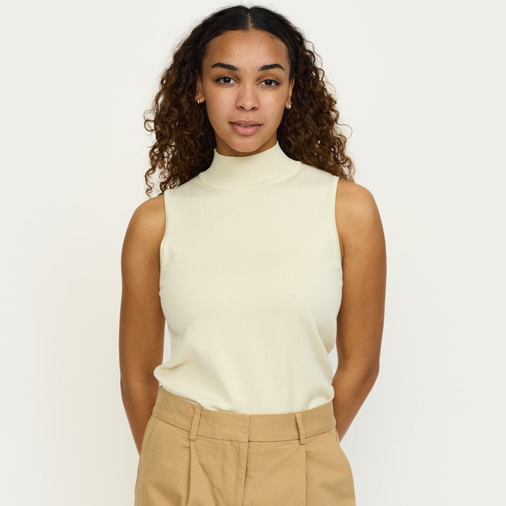 SOFT REBELS - TOP - MARLA TURTLENECK SR126-208 - ARCTIC WOLF