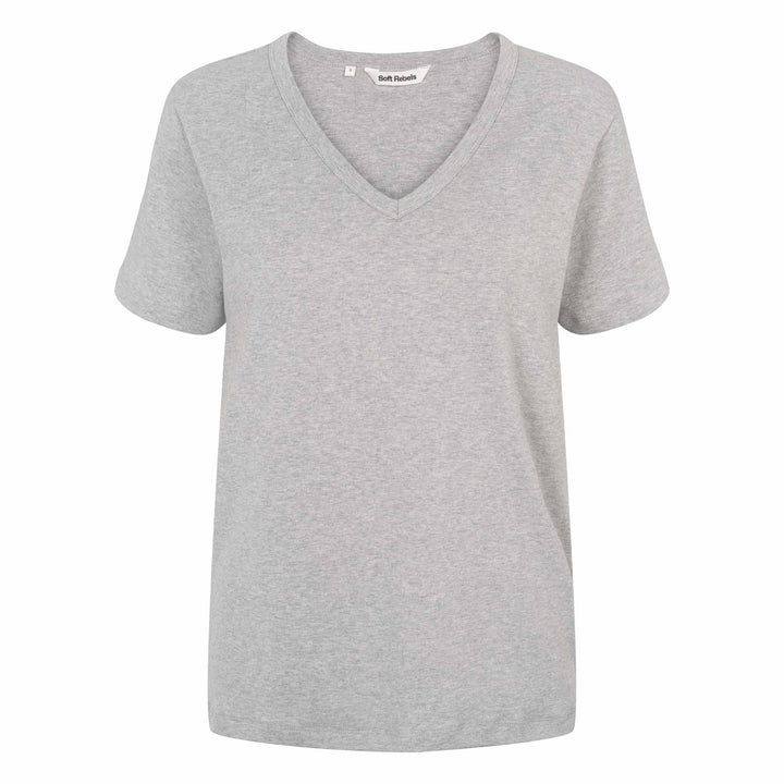 SOFT REBELS - T-SHIRT - BELLA SR226-300 - GREY MELANGE