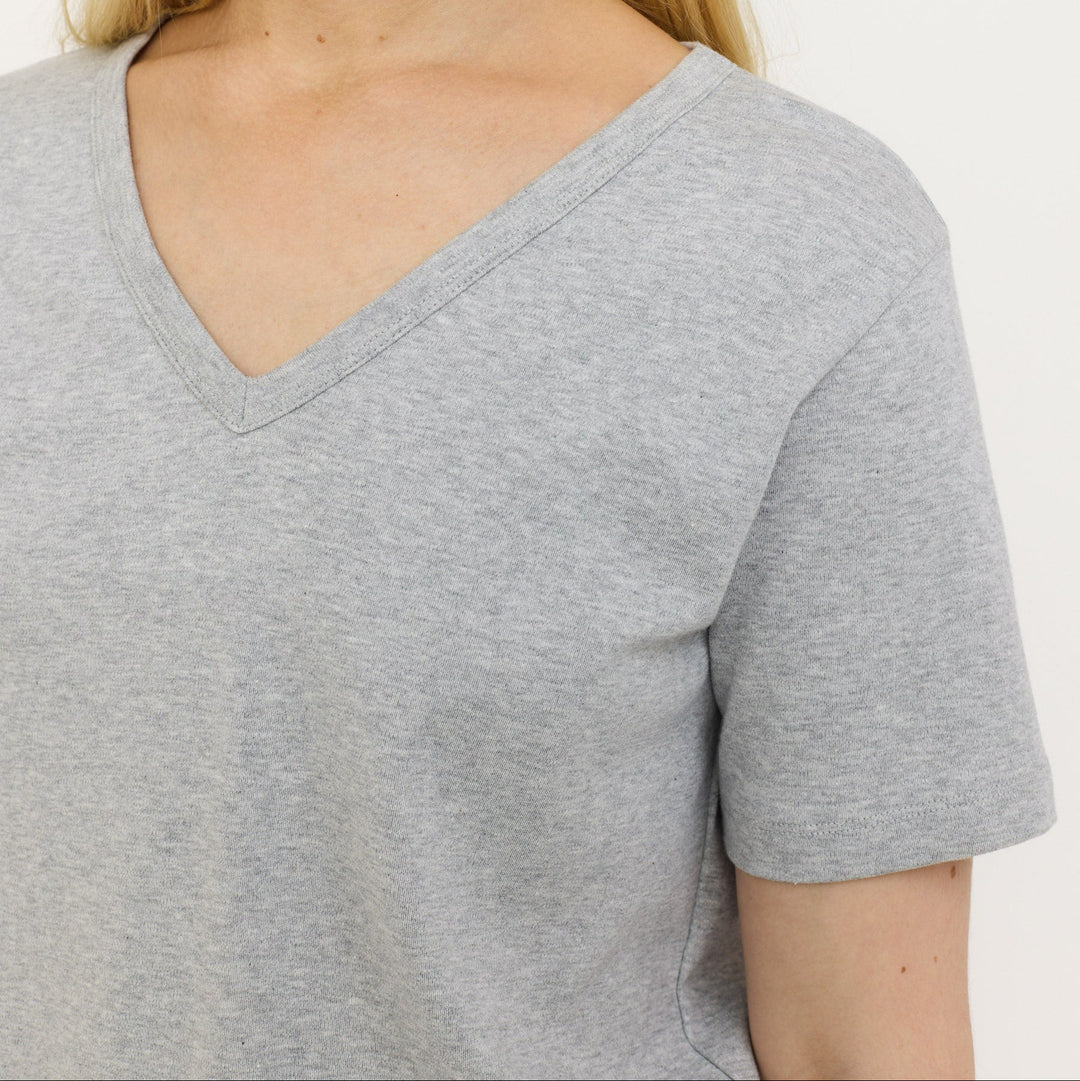 SOFT REBELS - T-SHIRT - BELLA SR226-300 - GREY MELANGE