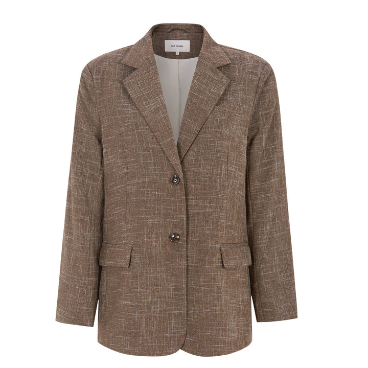 SOFT REBELS - BLAZER - LUMI SR226-702 - SEPIA MELANGE