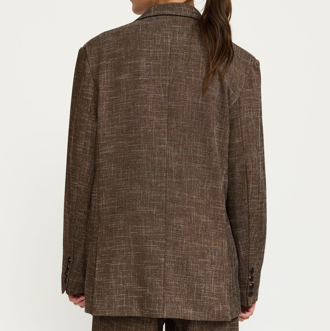 SOFT REBELS - BLAZER - LUMI SR226-702 - SEPIA MELANGE