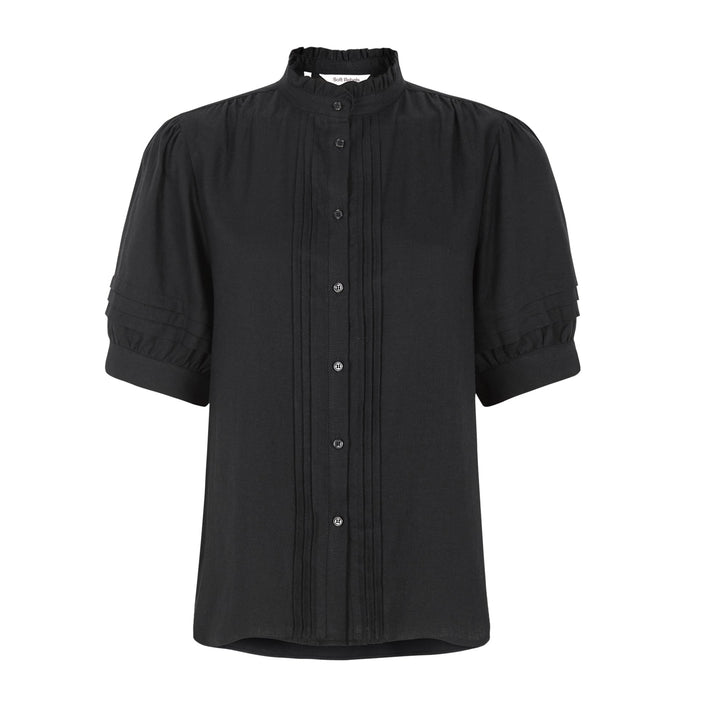 SOFT REBELS - SKJORTE - YINDI FRILL SR226-726 - SORT
