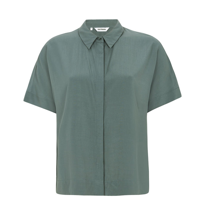 SOFT REBELS - SKJORTE - FREEDOM SR321-747 - BALSAM GREEN