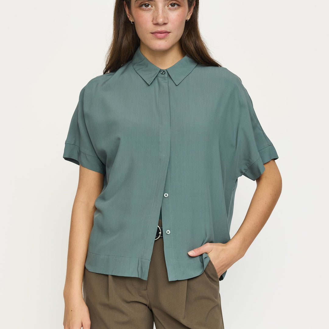 SOFT REBELS - SKJORTE - FREEDOM SR321-747 - BALSAM GREEN