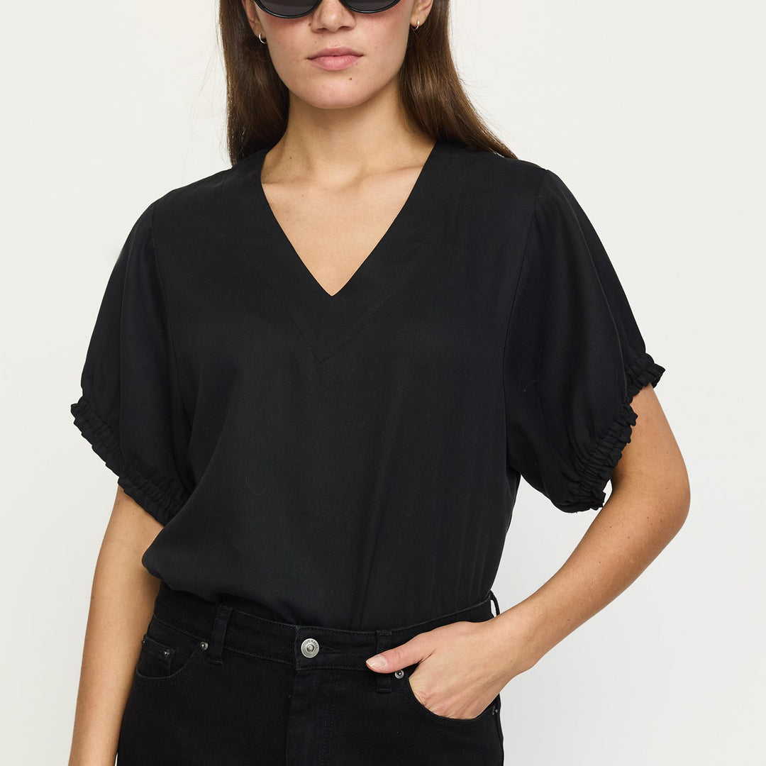 SOFT REBELS - BLUSE - RYLEE SR426-701 - SORT