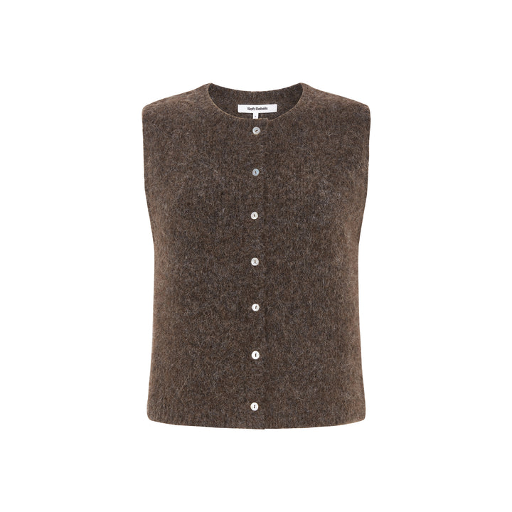 SOFT REBELS - STRIK VEST - CAMILLA 525-207 - DEMITASSE MELENACE