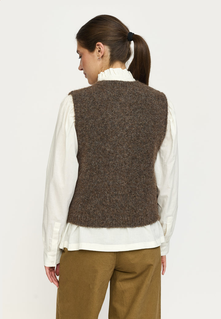 SOFT REBELS - STRIK VEST - CAMILLA 525-207 - DEMITASSE MELENACE