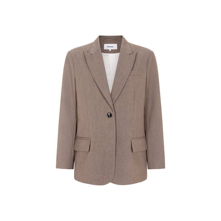 SOFT REBELS - BLAZER - AUBREE - 526-706 - 378 - SILVER MINK MELANGE