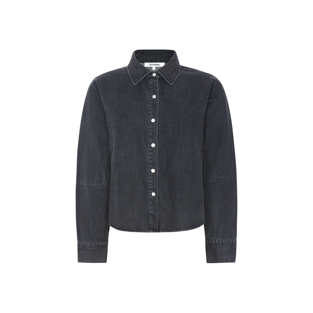 SOFT REBELS - SKJORTE - JANET KEIRA - 526-802 - 644 - WASHED PHANTOM