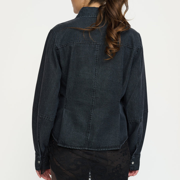 SOFT REBELS - SKJORTE - JANET KEIRA - 526-802 - 644 - WASHED PHANTOM