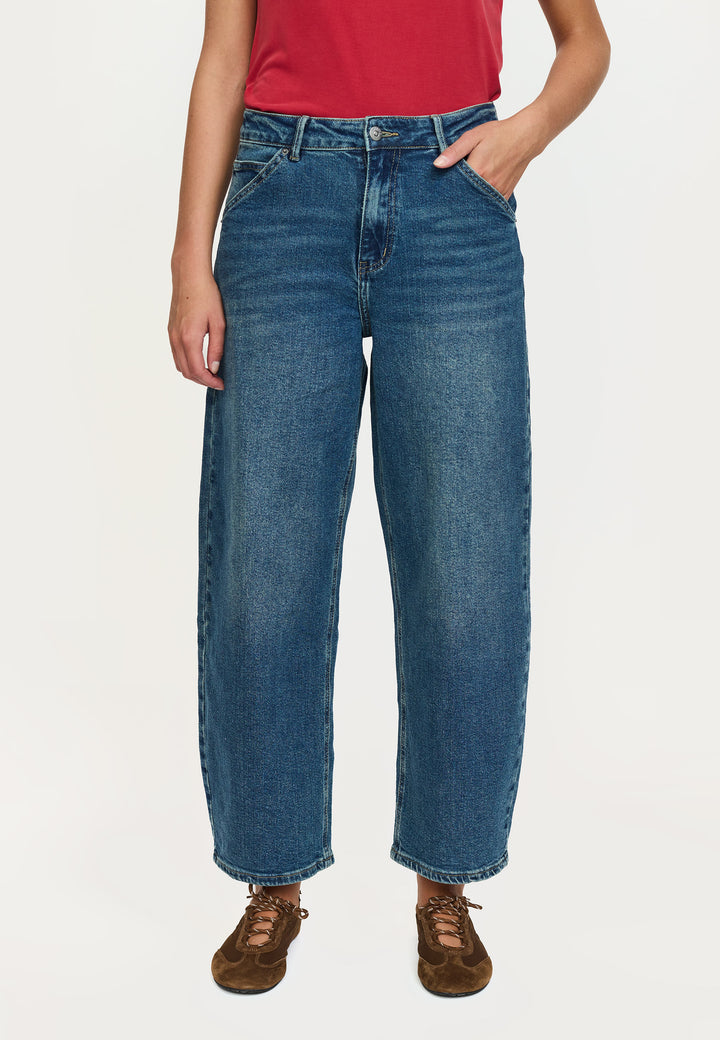 SOFT REBELS - BUKS - AMELIE - 526-803 - 919 - MID WASHED BLUE DENIM