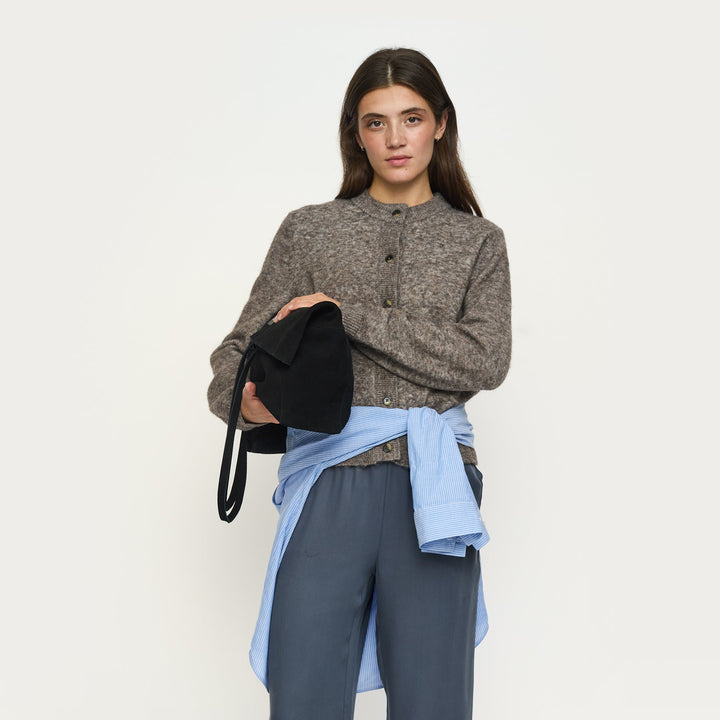 SOFT REBELS - CARDIGAN - ALLISON - 2112-200 - 383 - DEMITASSE MELANGE