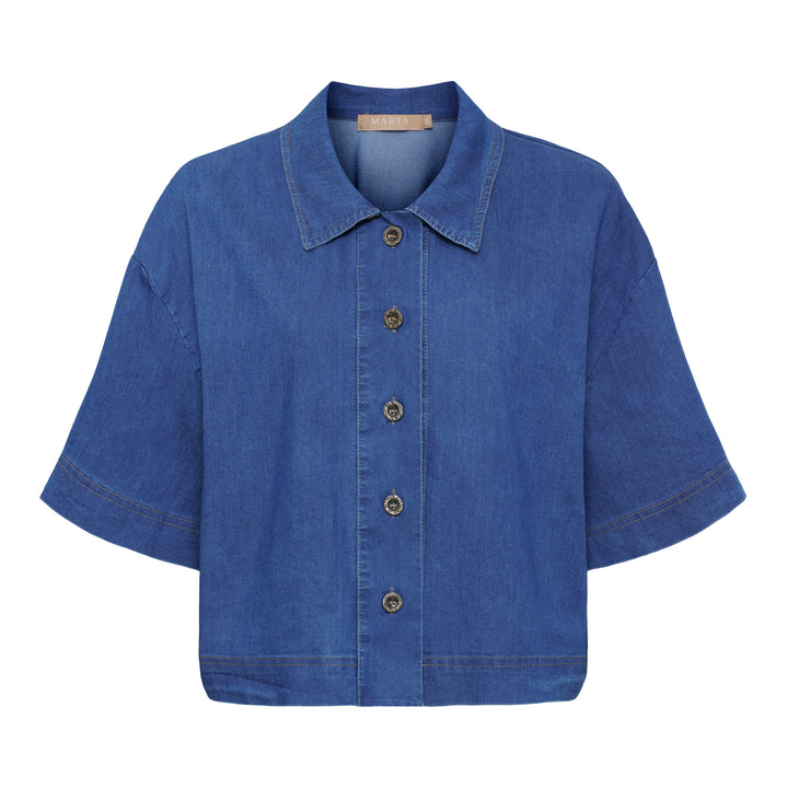 MARTA DU CHATEAU - JAKKE - BELISA SW38872M - MEDIUM BLUE