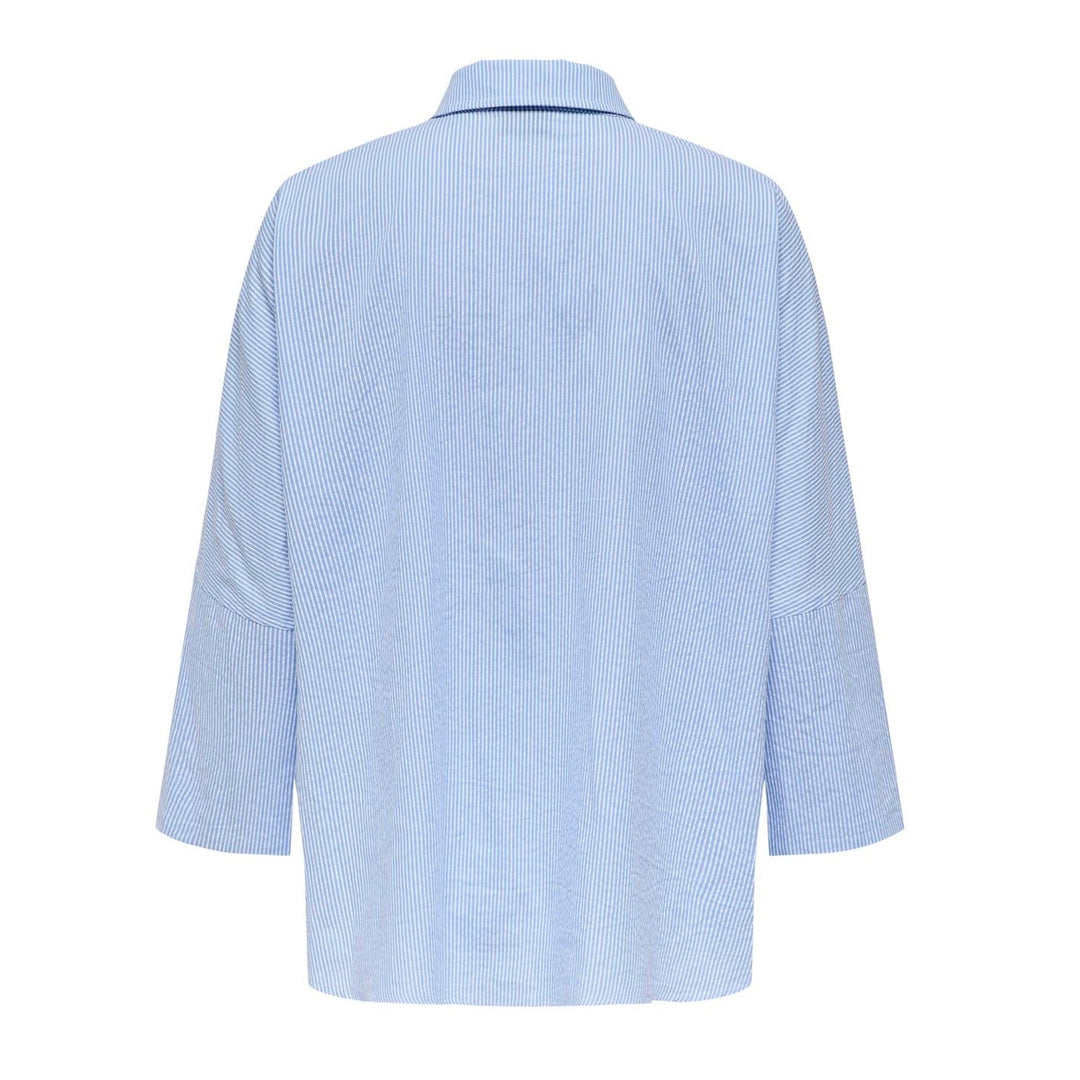 ONLY - SKJORTE - AUGUSTA 15347661 - CLOUD DANCER/BLUE STRIPES