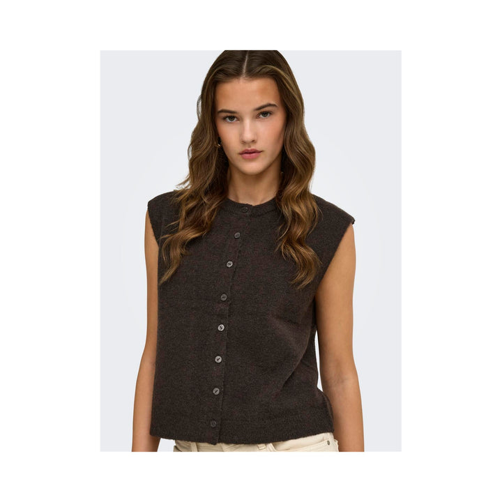 ONLY - VEST - SIMONI 15381355 - COFFEE BEAN
