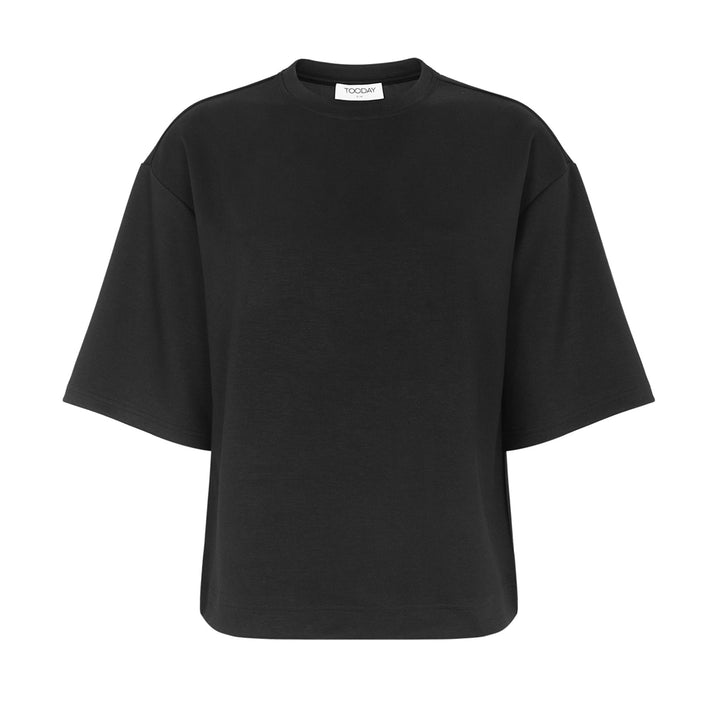 TOODAY - T-SHIRT - AZRA BOXY TD126-143 - BLACK