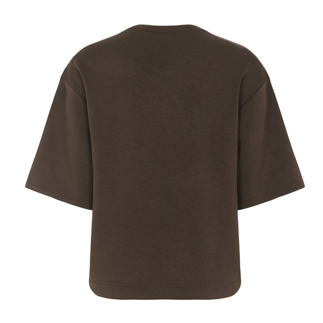 TOODAY - T-SHIRT - AZRA BOXY TD126-143 - BITTER CHOCOLATE