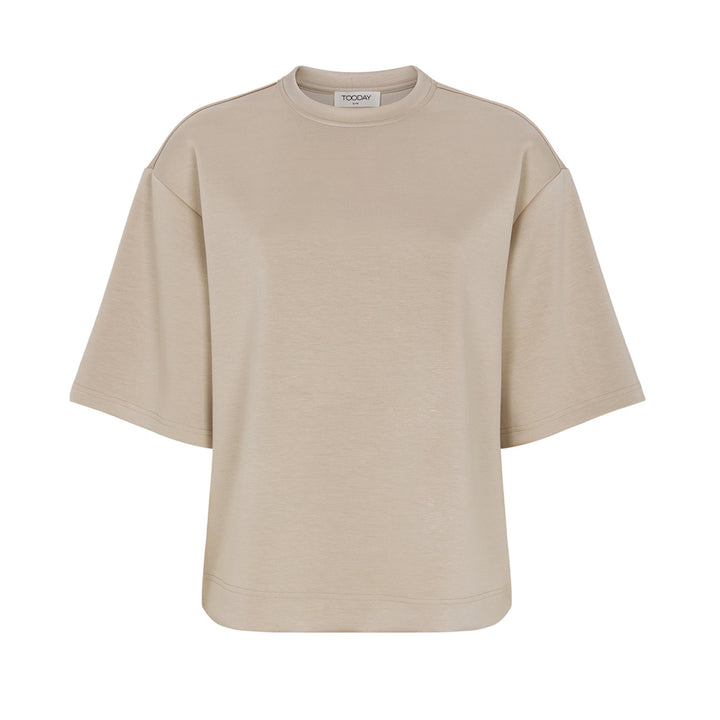 TOODAY - T-SHIRT - AZRA BOXY TD126-143 - CEMENT