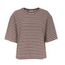 BORDEAUX/WHITE STRIPE