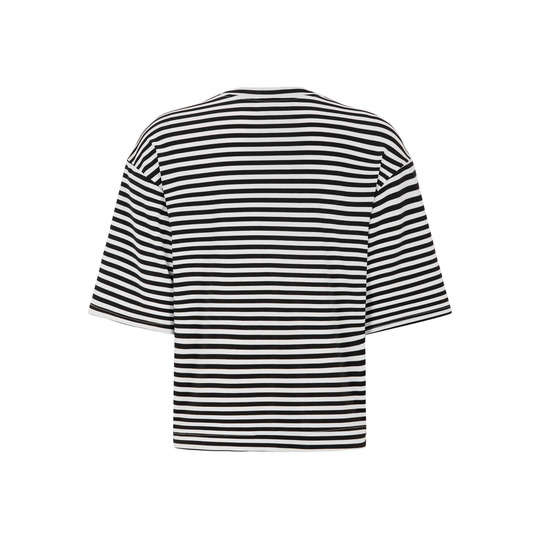 TOODAY - T-SHIRT - CLIP -  226-155 - 509 - BLACK/WHITE STRIPE