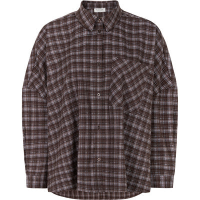 TOODAY - SKJORTE - DINA - 326-106 - 505 - BLUE/BROWN CHECK
