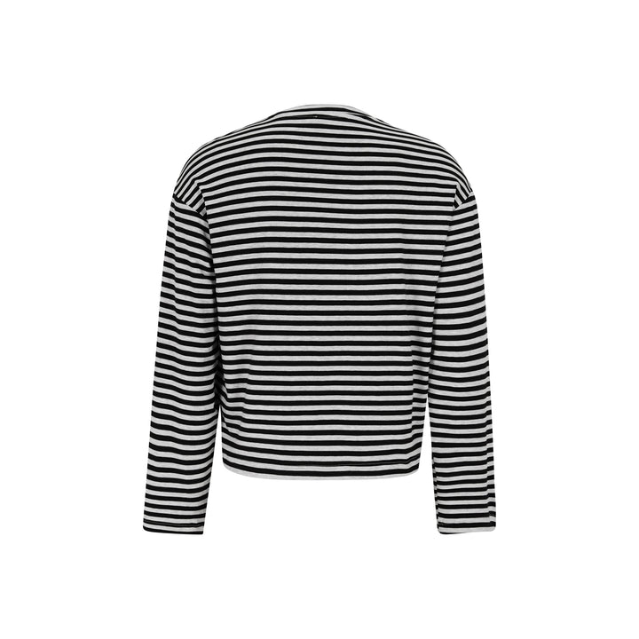 TOODAY - BLUSE - ENNI TD426 - 113 - 514 BLACK/GREY MELANGE STRIPE