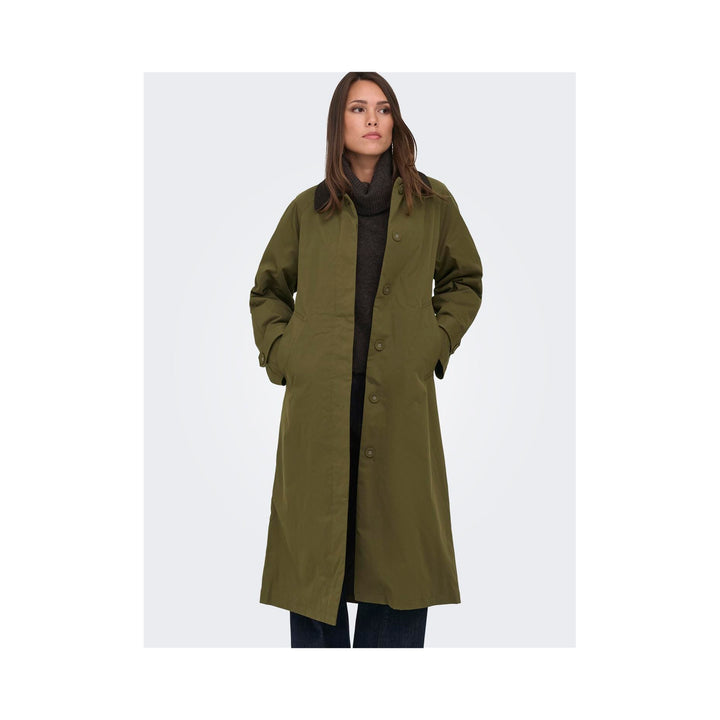 ONLY - COAT - ORCHID 15373747 - DARK OLIVE