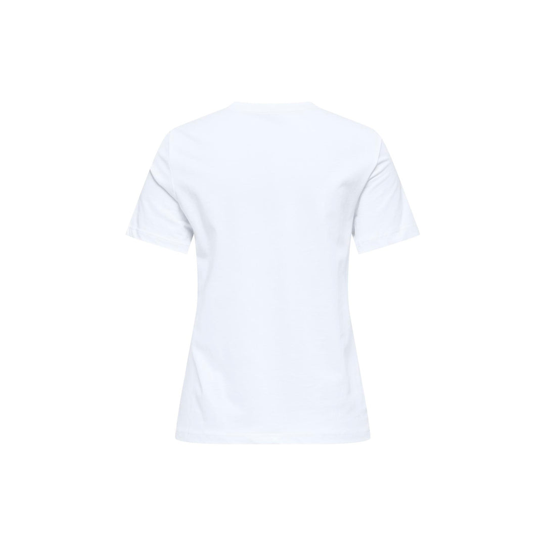 ONLY - T- SHIRT - KETTY 15288473 - BRIGHT WHITE/CHERRIES