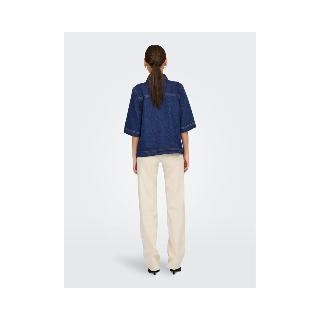 ONLY - DENIMSKJORTE - BELLE 15347084 - DARK BLUE DENIM