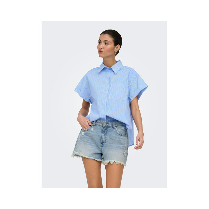 ONLY - SKJORTE - KERI 15369556 - PROVENCE STRIPES/WHITE